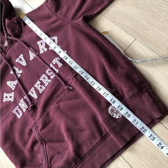 H&M Harvard University Maroon Hoodie Cotton Blend Size S - Picture 7 of 11